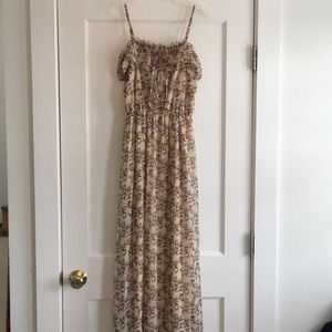 Ruffle Floral Maxi - S